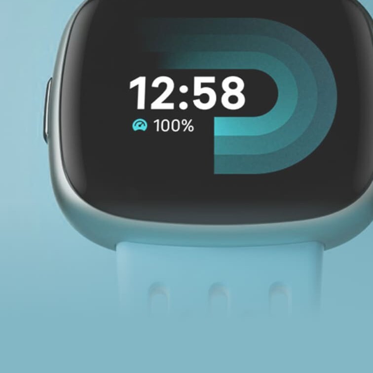 Fitbit watch showing an activity tracker