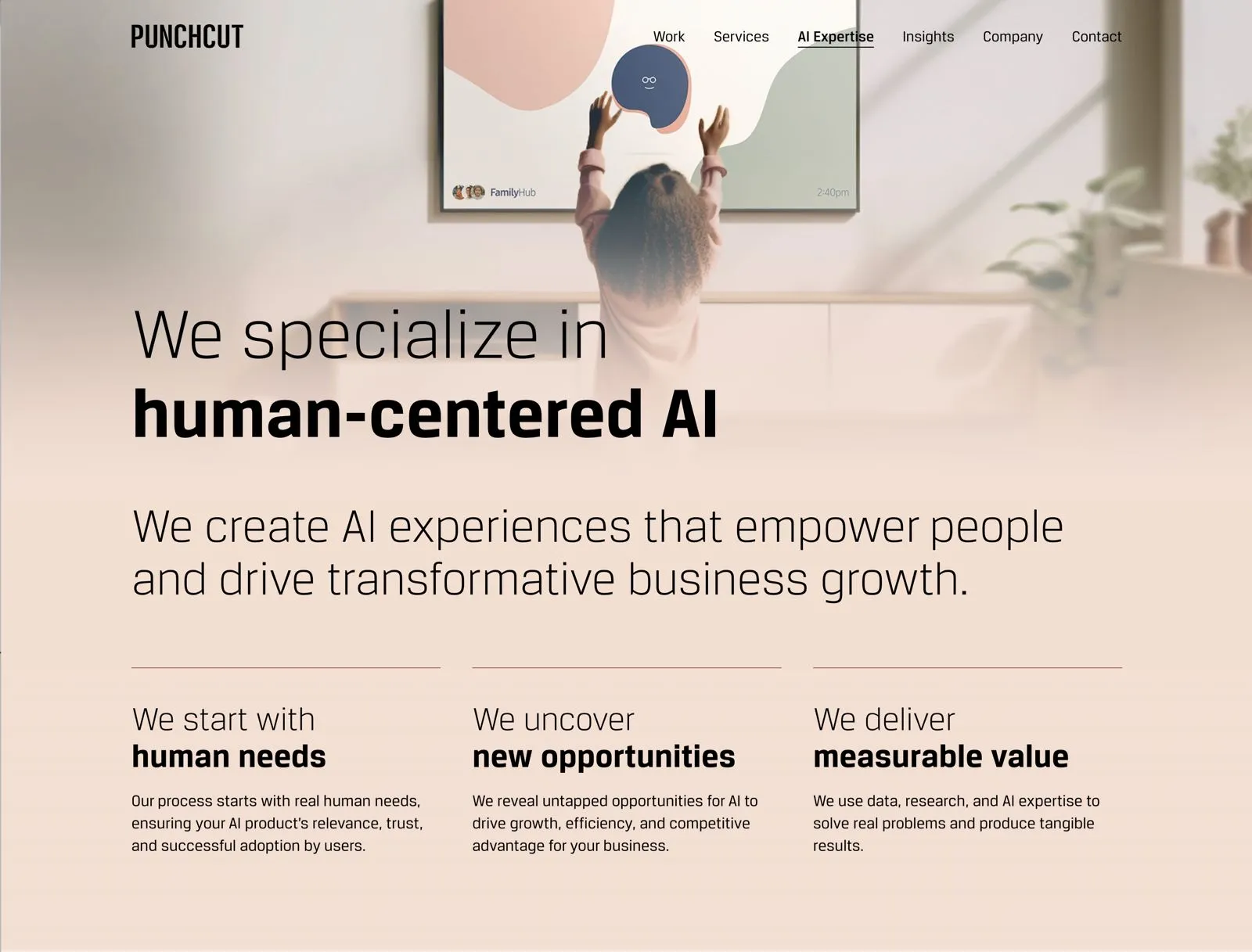 Punchcut is a digital product design and innovation company specializing in seamless user experiences across future-forward devices and services. UI UX design and more!